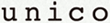 ウニコ（unico）ロゴ
